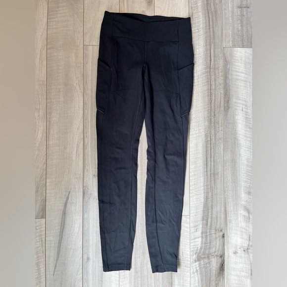 Lululemon Black Leggings With Pockets - Picture 1 of 3